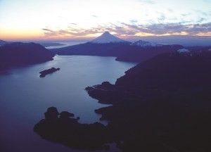 Views over the lakes, Lake District, Chile