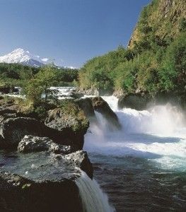 Petrohue Falls, Lake District, Chile