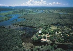 Pousada Rio Mutum set in seven acres of leafy grounds on the banks of the Mutum River.
